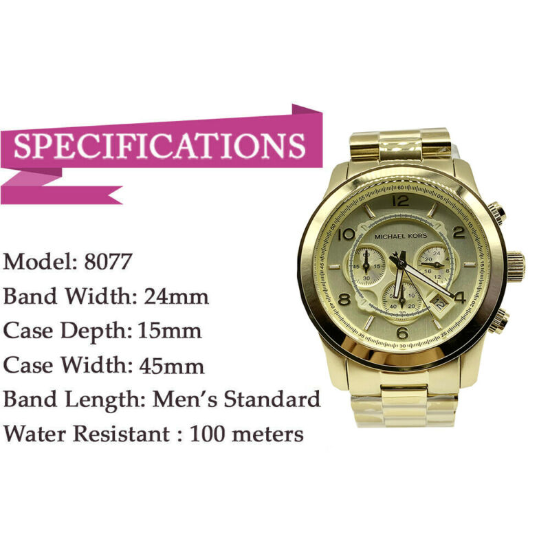 Michael kors clearance mk8077 price