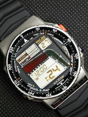 Rare Citizen Vintage Digital Watch D120 WIND JACK YACHT SAILING