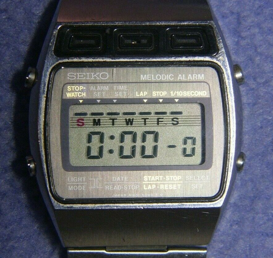 不動品 SEIKO MELODIA A169-5010 ヴィンテージ デジタル 51641004-ad86-458a-83d8-