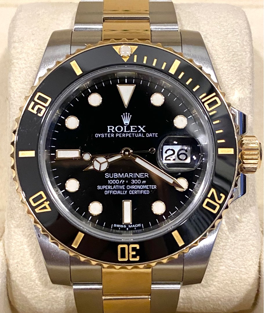 Rolex submariner 2025 half gold