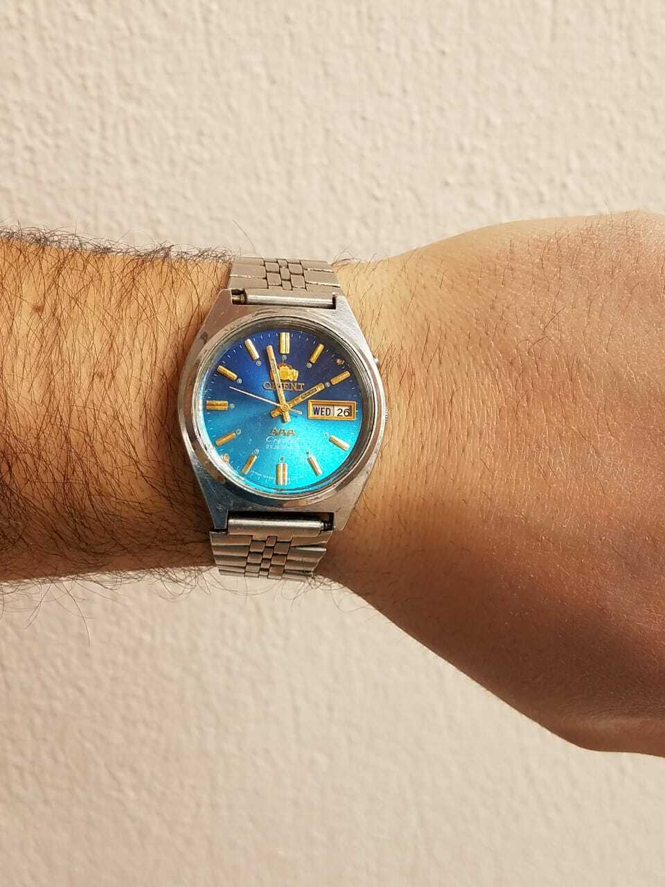 Mens 36mm ORIENT AAA Crystal 21jewels TT L469711 Automatic Watch