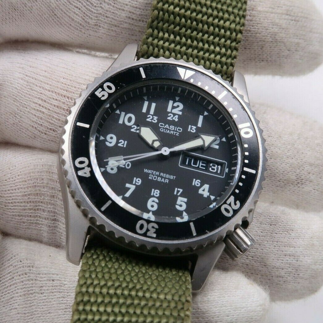 CASIO QUARTZ MD-707 20BAR MILITARY DIVER WATCH JAPAN | WatchCharts