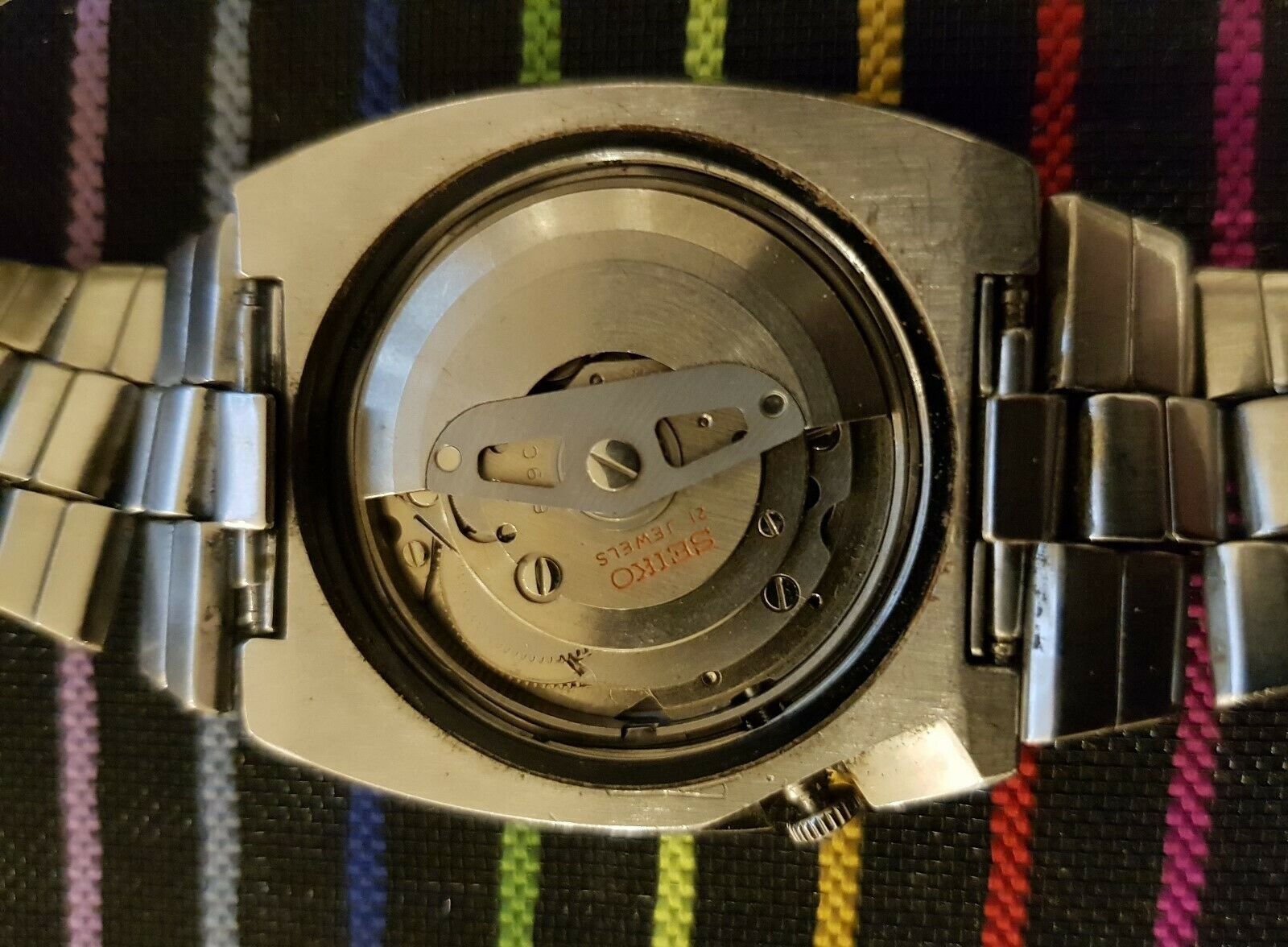 SEIKO 5 REF.6119-8490 VINTAGE RARE BIG SIZE AUTOMATIC WATCH 21J