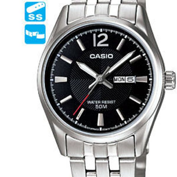 CASIO WATCH LTP-1335D-1AV LTP1335 DAY/DATE 50-METRES WARRANTY | WatchCharts
