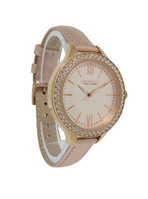 Caravelle women's watch sales rose gold