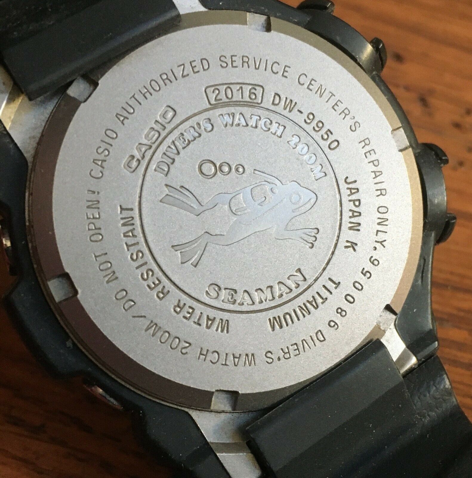 Vintage Casio G-Shock Titanium FROGMAN Limited SEAMAN DW-9950