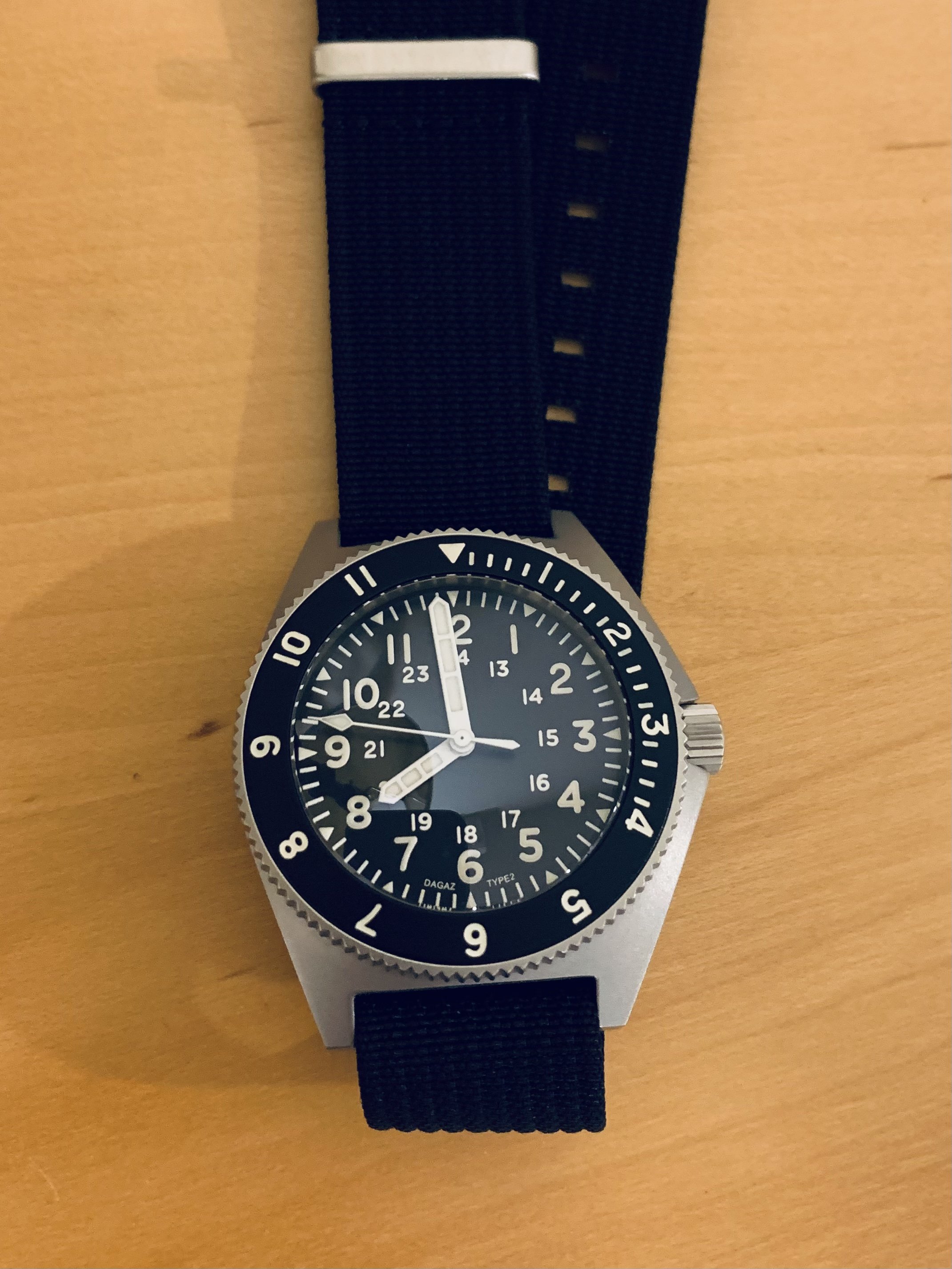 475 USD] DAGAZ TYPE 2 BENRUS HOMAGE AUTOMATIC DIVE WATCH (NEW GEN 