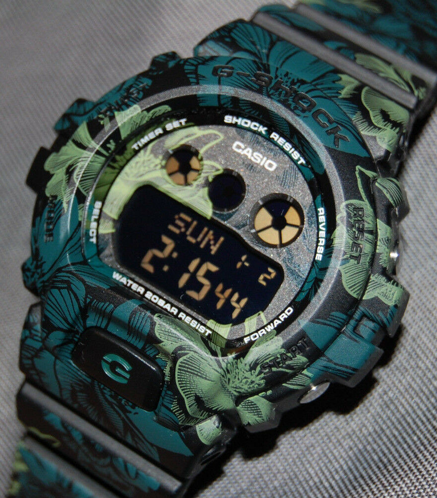 Casio G Shock S Series Green Floral Motif Ladies Watch GMD S6900F 1 NEW BATTERY WatchCharts Marketplace