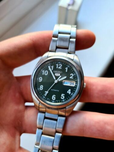 Vintage Green 2005 SEIKO 5 Men's Japan Automatic Watch 7S26-0430