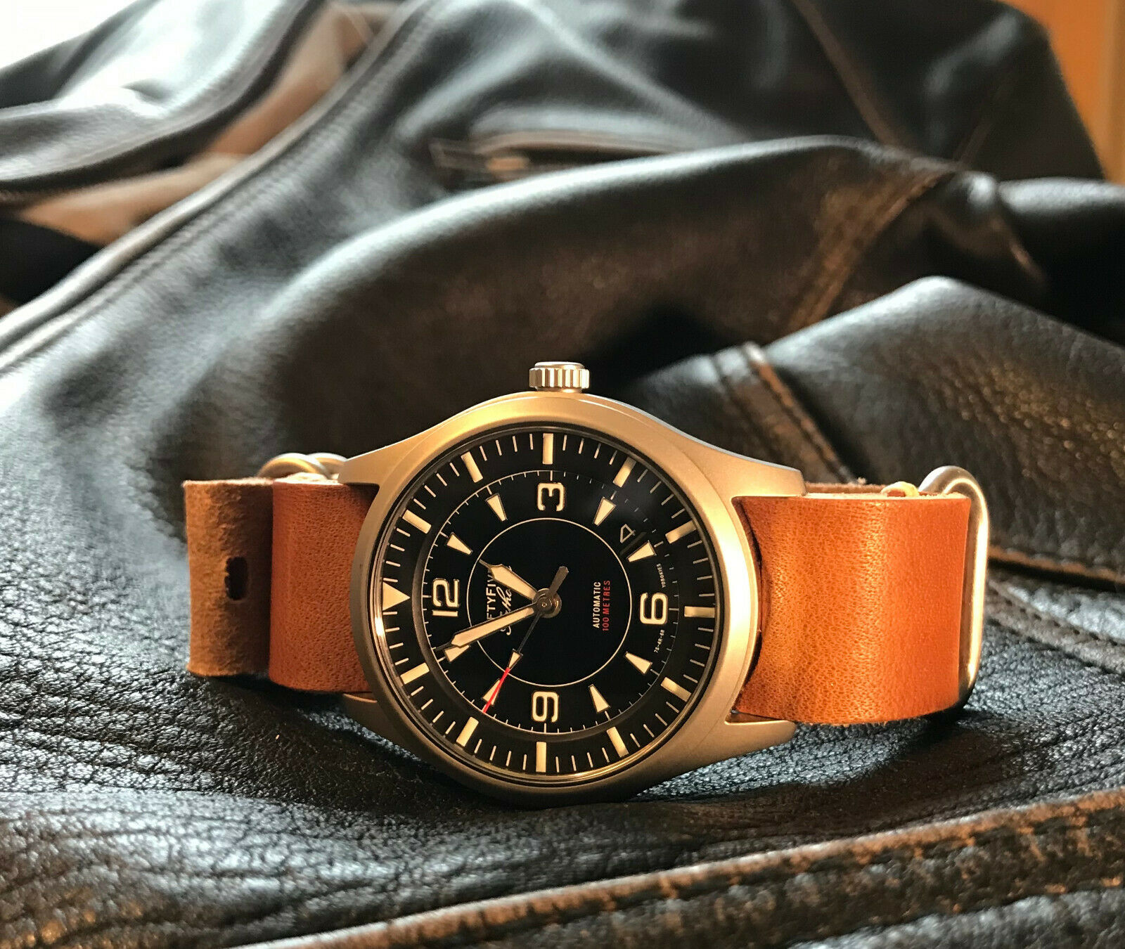Custom Seiko 5 SNZG Automatic Field Military watch FFF NH35