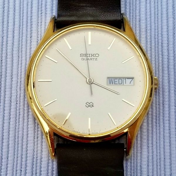 Seiko Vintage Quartz Watch 78138019 New Battery, Runs Perfectly Day