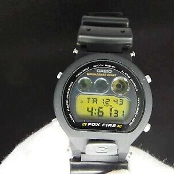 VINTAGE CASIO DIGITAL WATCH G-SHOCK 1289 FOX FIRE DW-6900 VINTAGE CASIO DIGITAL WATCH G-SHOCK 1289 FOX FIRE DW-6900
