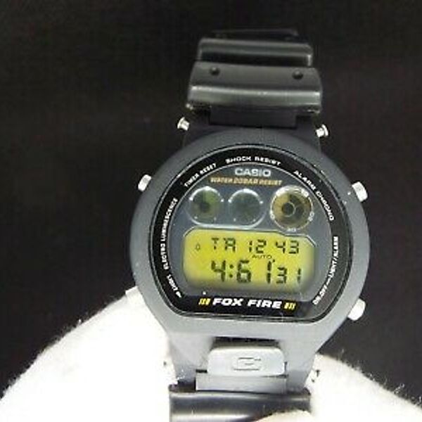 Vintage Casio Digital Watch G Shock 12 Fox Fire Dw 6900 90s Old School Watchcharts