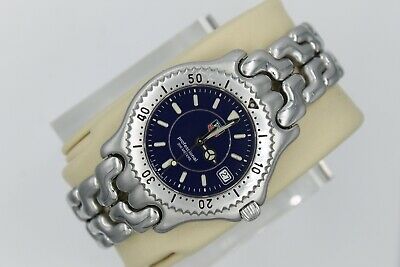 Tag Heuer WG111A.BA0423 Watch Mens SEL SS Link Blue Mint Crystal S/EL Sport  | WatchCharts Marketplace