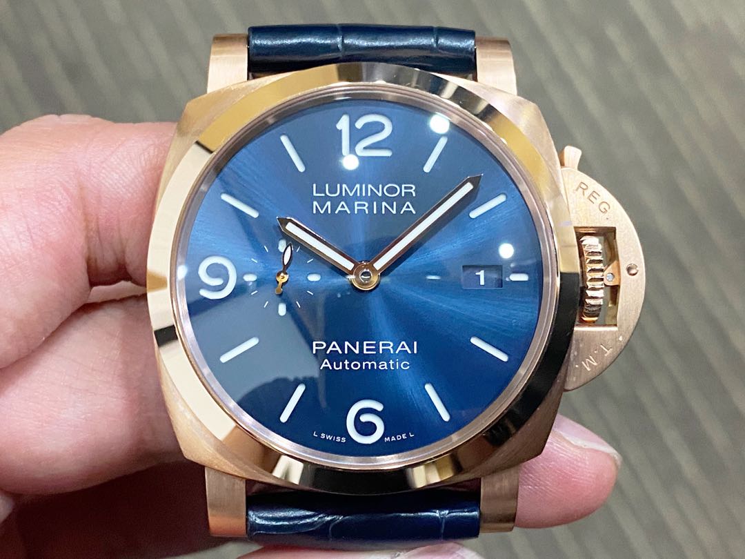 Like New May 21 Local Boutique Panerai Luminor Goldtech Sole Blu