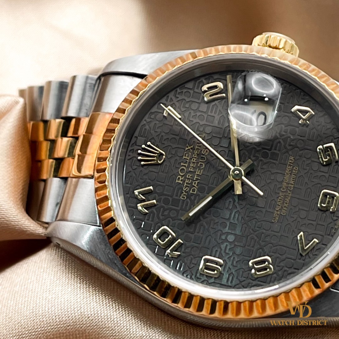 Rolex datejust half clearance gold