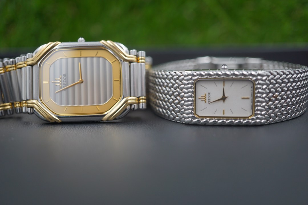 時計 Seiko Credor 2F70-0500 18KT Seiko Credor Women's 18kt Gold Accents St. Steel 25mm Quartz