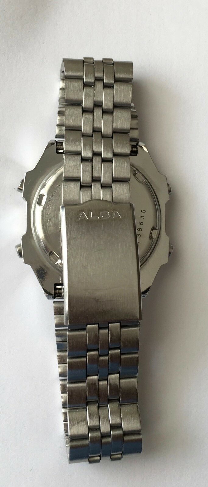 Vintage rare SEIKO ALBA watch Y749-5090 Quartz Digital Alarm