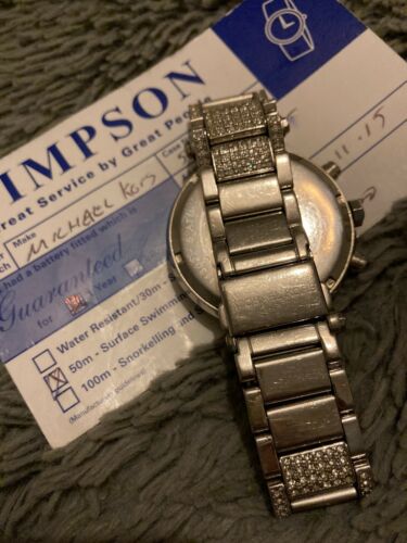 Diamante michael hot sale kors watch