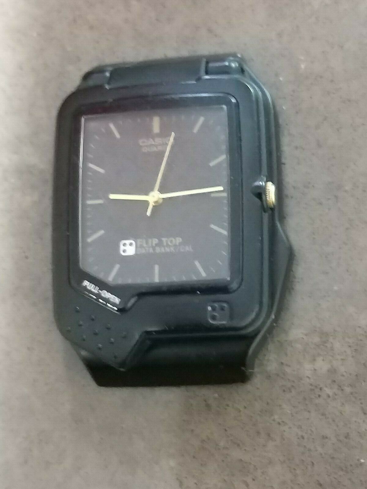 Casio flip top online watch