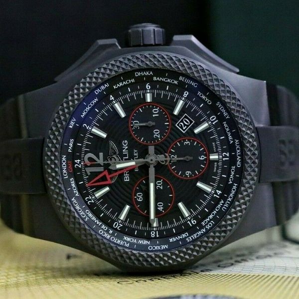 breitling bentley gmt midnight carbon