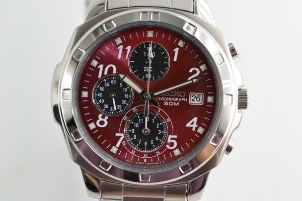 Used SEIKO Seiko Watch Quartz 7T92 0CA0 Chronograph Overseas