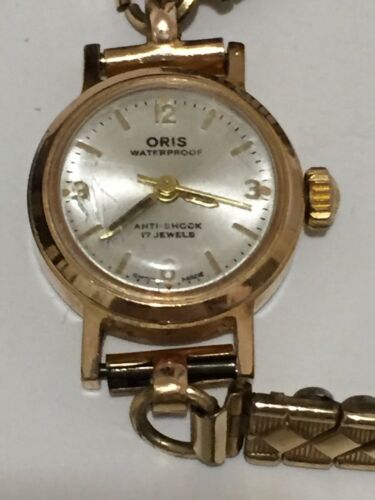 ORIS Waterproof 17 Jewel 10k Gold Plated Vintage Ladies Swiss