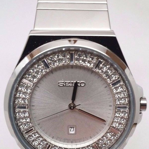 Seiko Swarovski Crystal Ladies Watch SXDF71 WatchCharts
