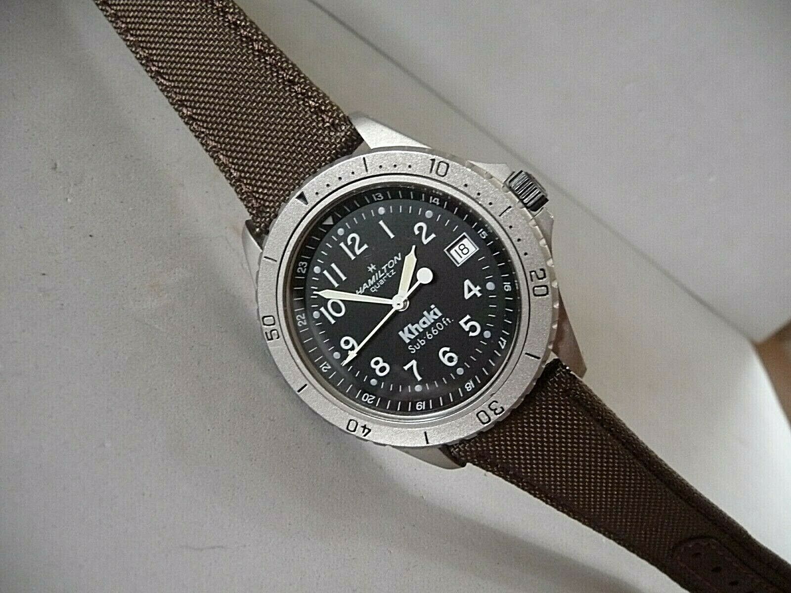ミ*ィ様 HAMILTON KHAKI SUB660 ミ*ィ様 HAMILTON KHAKI SUB660 1990s Hamilton Khaki Sub-660