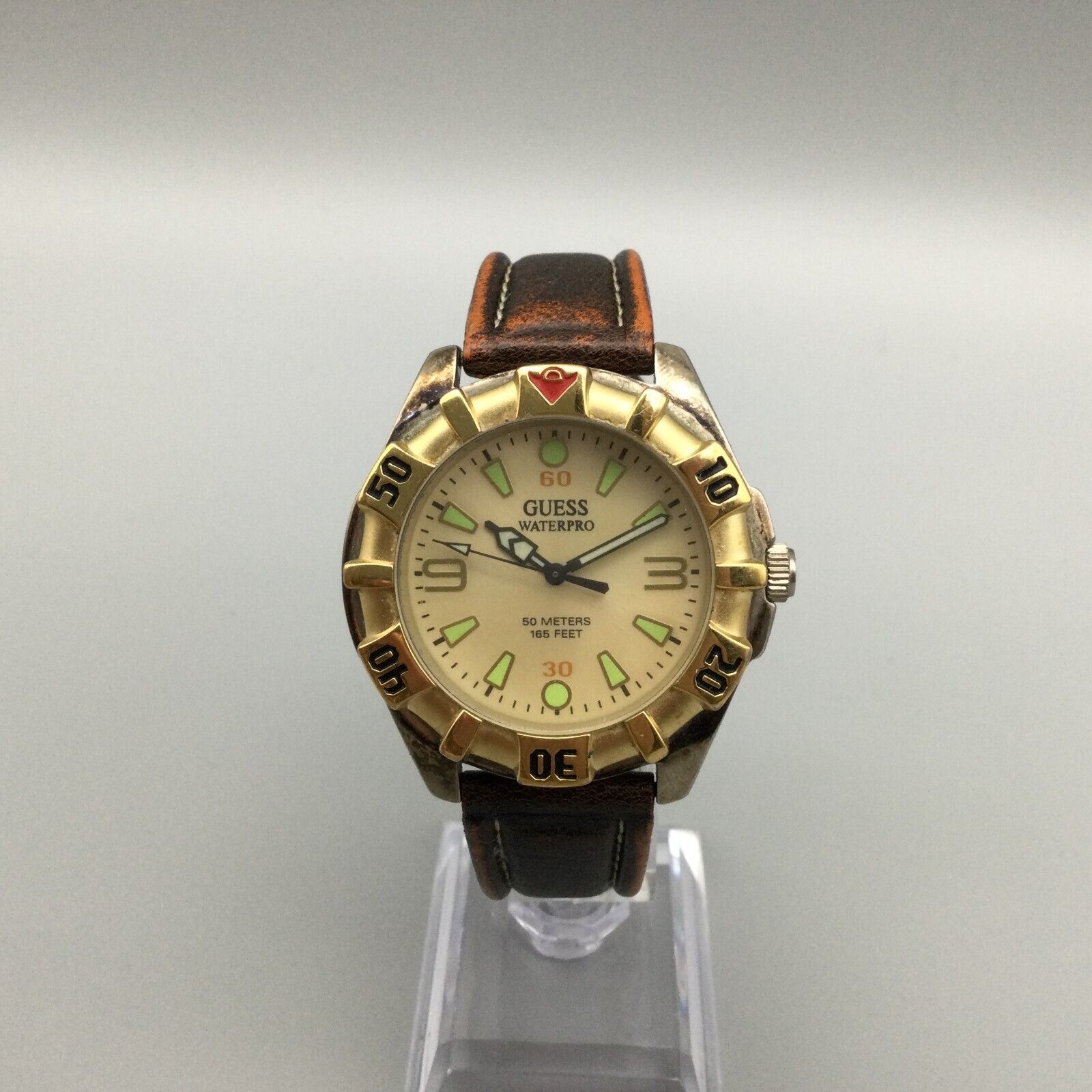 Guess 1996 Vintage Nautical Flag Gold Tone Watch Men main image 3
