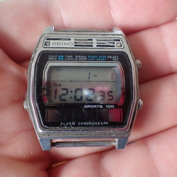 Seiko A2585050 Sports 100 Digital Alarm Chronograph working WatchCharts