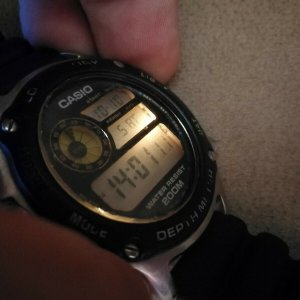 vintage casio dep-510 air divers depth meter log memory lcd watch