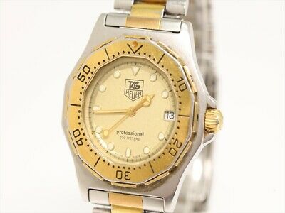 TAG HEUER Watch 3000 935.413 Quartz 18K Gold Plated St.Steel Date