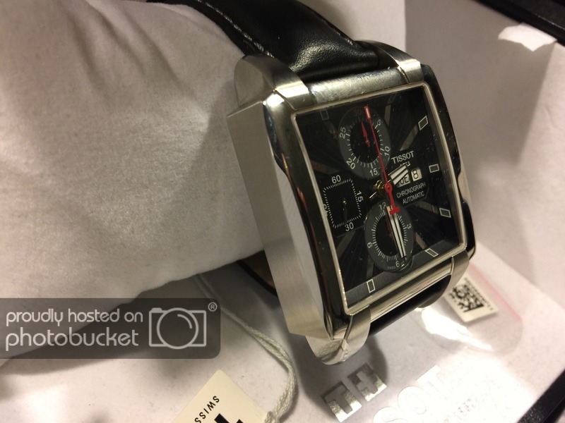 FS Tissot Quadrato Swiss Valjoux 7750 Automatic Chronograph