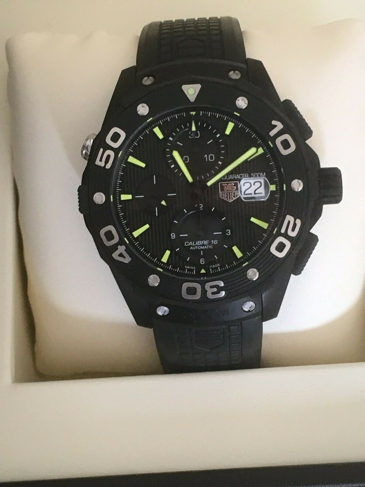 RRP 4000 2015 TAG Heuer Aquaracer Calibre 16 Titanium Chrono 500m