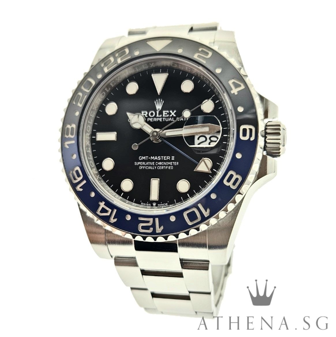 Rolex oyster perpetual date gmt master superlative chronometer outlet officially certified