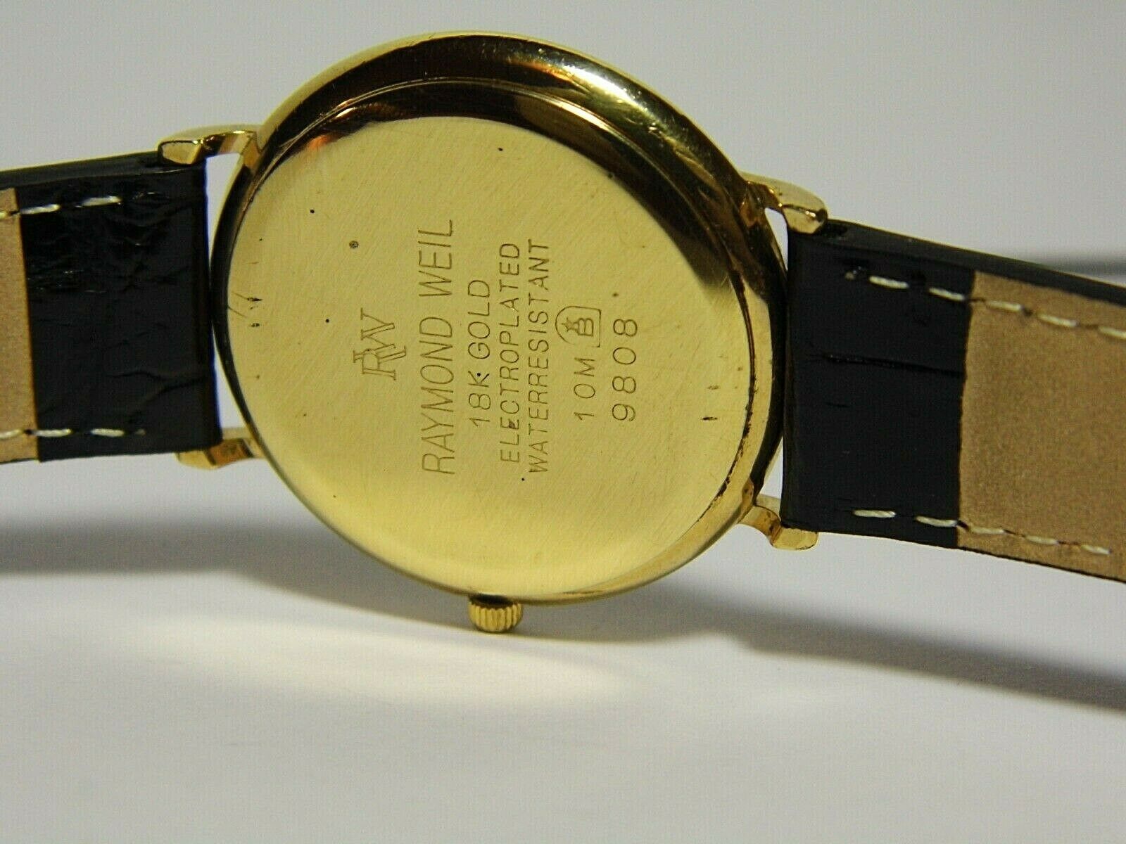 RAYMOND WEIL 18K 腕時計　金時計 Raymond Weil 18k Gold Plated MENS Wrist Watch #9983, 1983 - Etsy