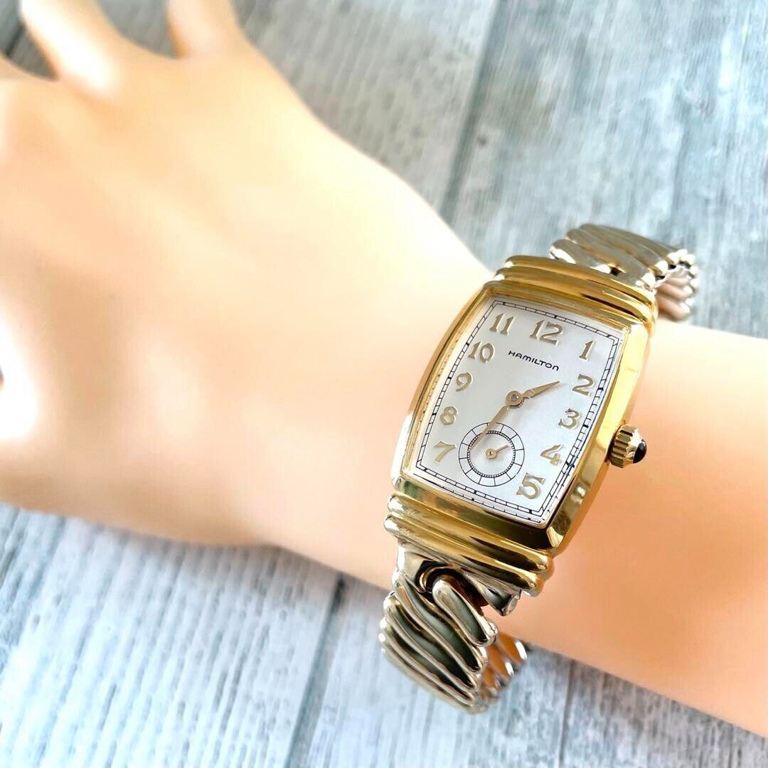Hamilton ベントン Hamilton Benton Watch Men Rectangle Quartz Vintage 22mm
