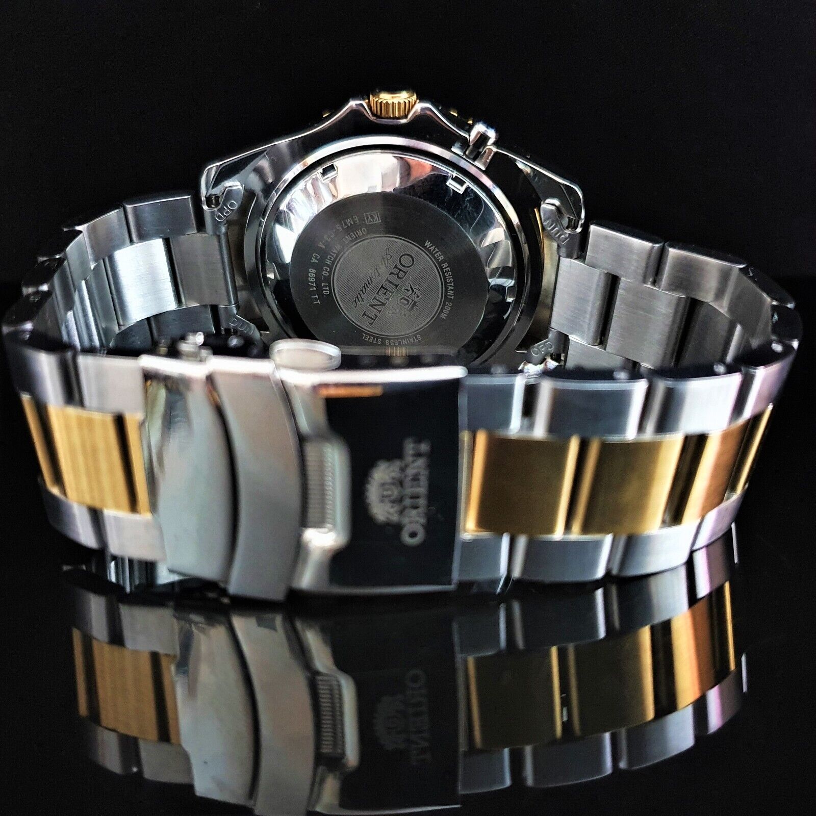 Orient MAKO XL Gold Japanese Watch Automatic 46943 Diver Men's