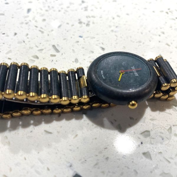 Vintage Tissot Rock Watch Black/Black Stone - VERY RARE Stone Band w ...