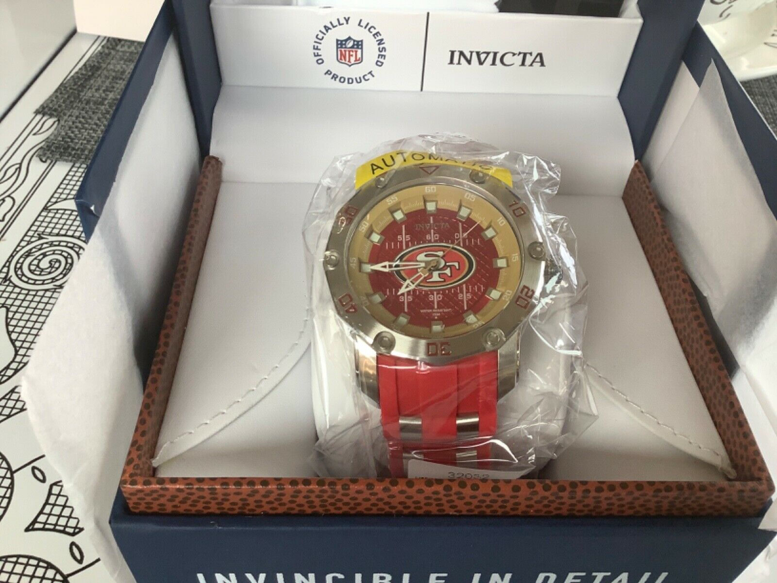 Invicta Men 50mm Automatic NFL OFFICIAL San Francisco 49ers