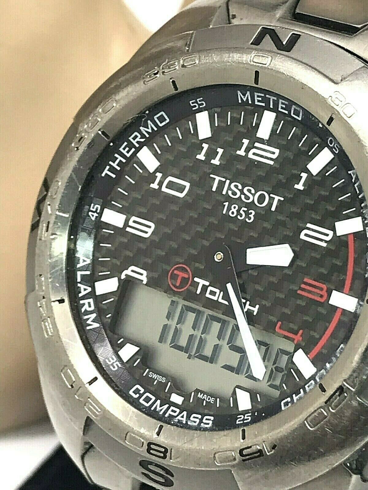 Tissot T Touch Titanium Swiss Quartz Digital Analog Men s Watch