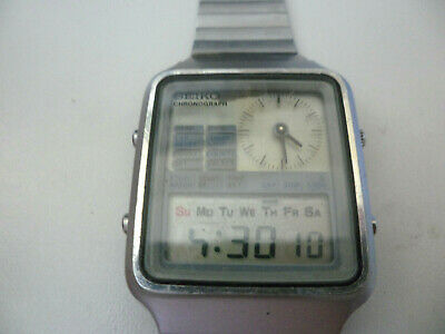 SEIKO H127 500A WATCH RARE 1970 s VINTAGE DIGITAL DUEL DISPLAY