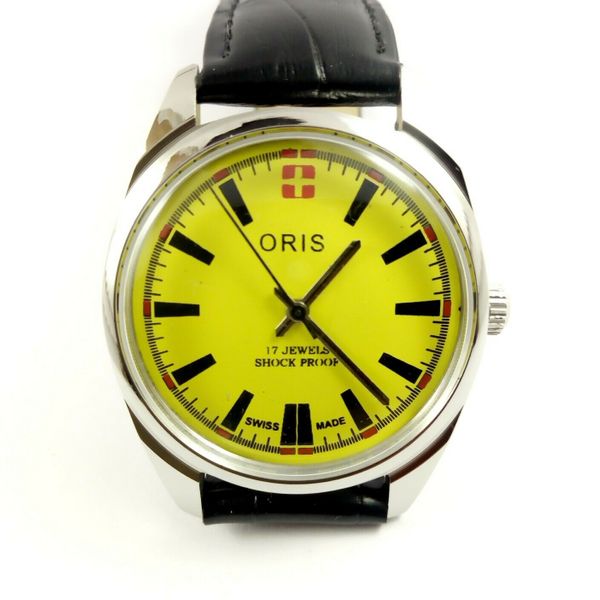 17 Jewels ORIS Shock Proof Swiss Made Antique Unique Yellow Color Dial