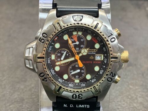 CITIZEN ECO DRIVE AQUALAND DIVER'S 200M Quartz Chronograph CITIZEN ECO DRIVE AQUALAND DIVER'S 200M Quartz Chronograph