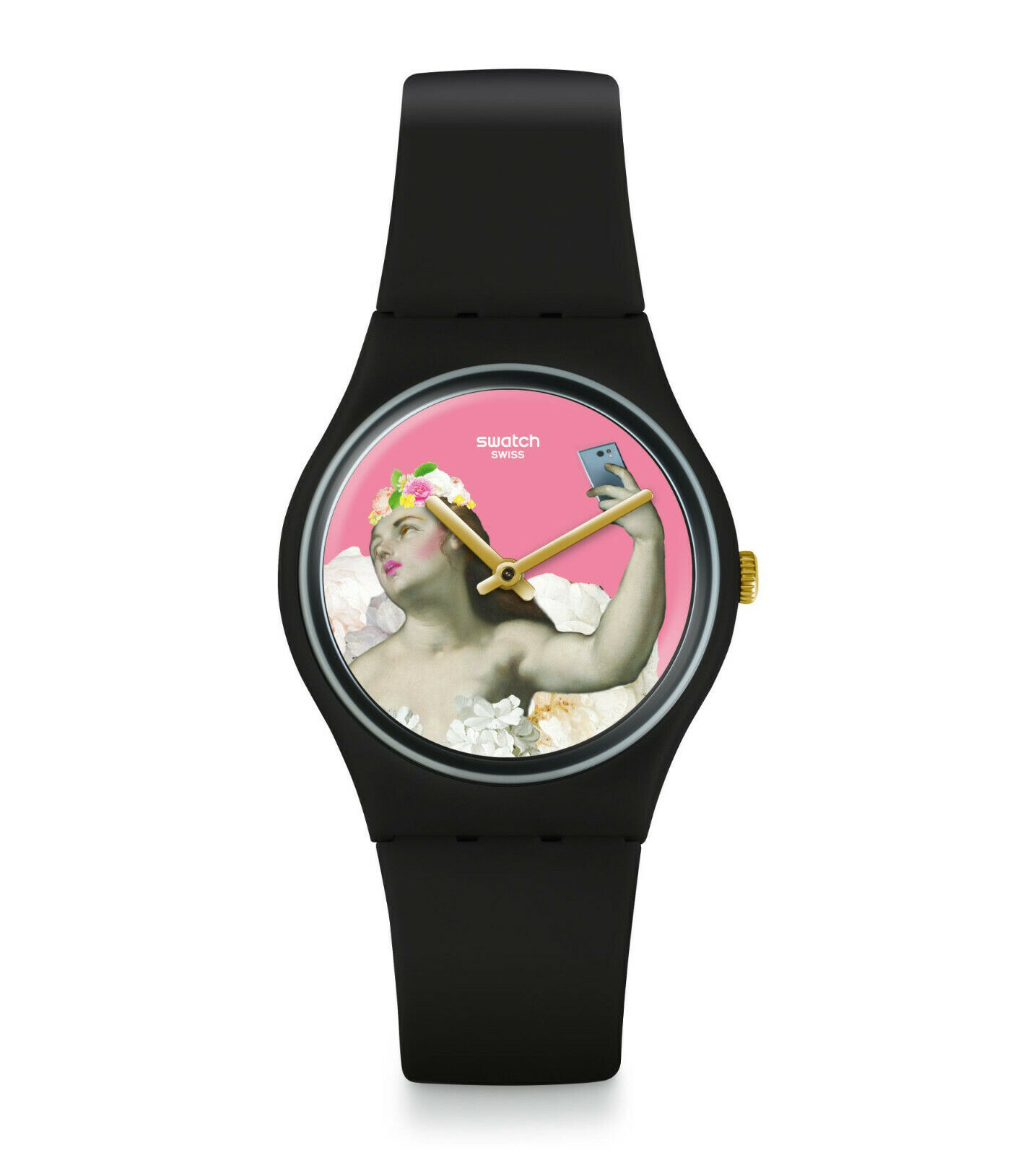 SWATCH Pink & Versa MUSEUM Artwork Design Watch GB310 