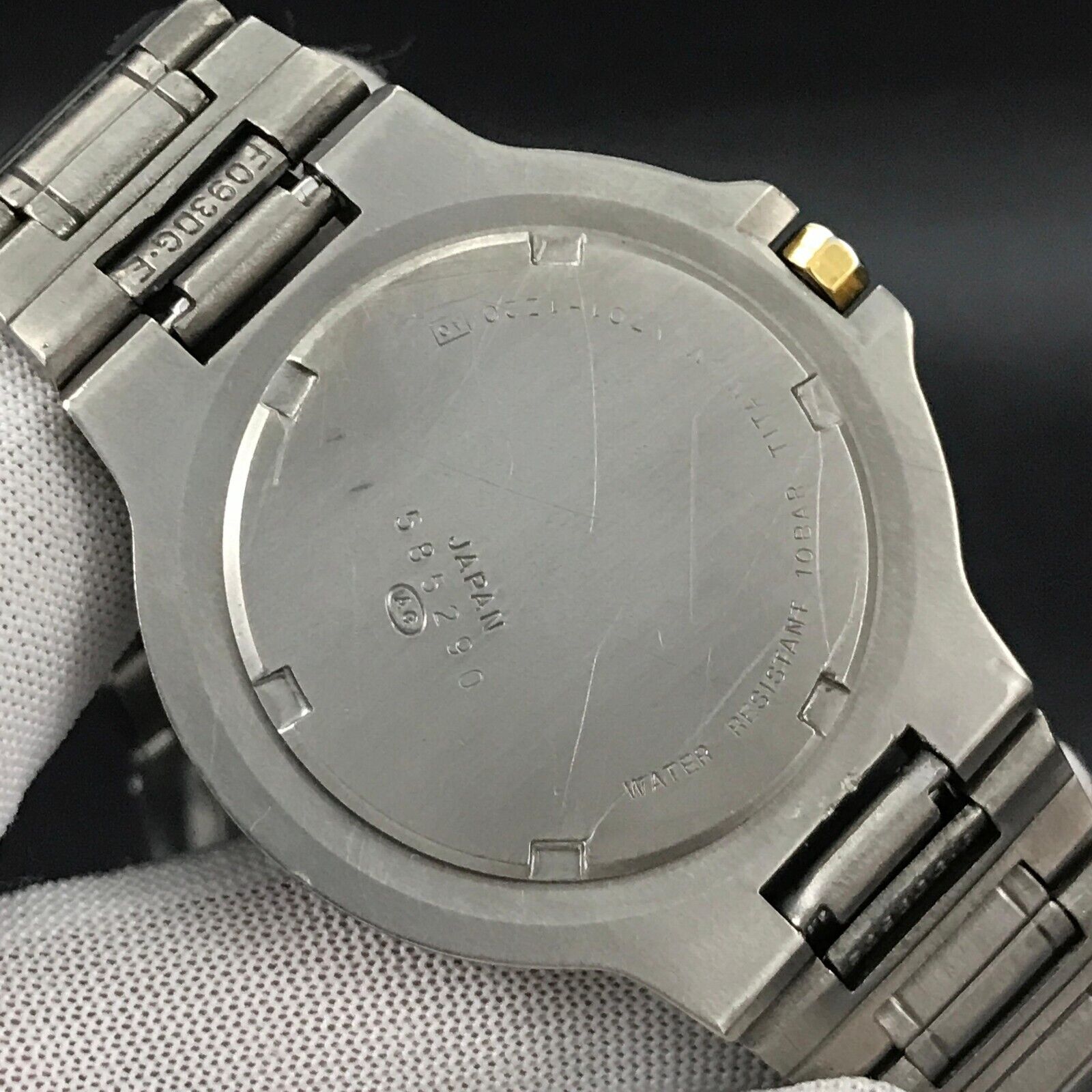Vintage Seiko Alba Epsilon Titanium Sand Dial 1980s Japan Quartz