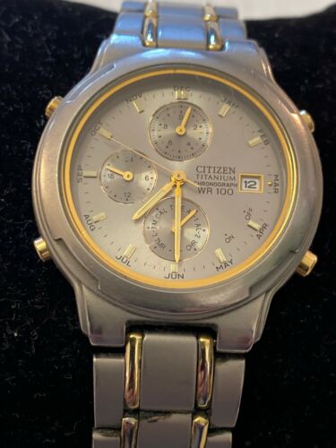 citizen titanium chronograph wr 100