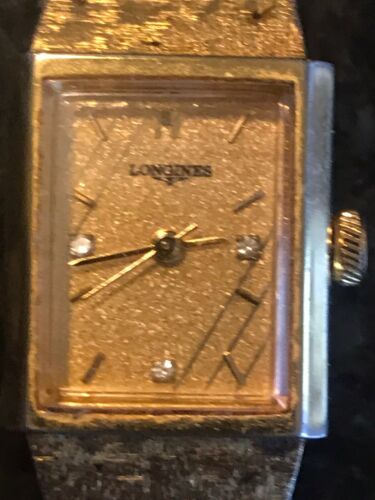 Vintage 14k GE 3676 Longines Womens Watch WIND UP WORKS GOLD COLOR