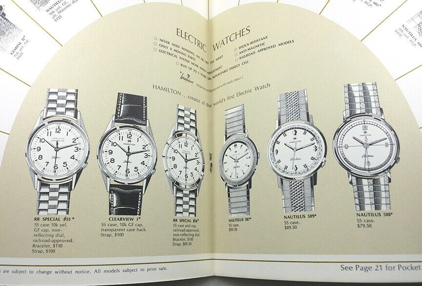 Hamilton sale watch catalogs